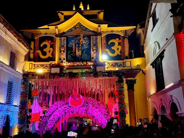 Pashupatinath Temple during Maha Shivratri celebrations in Kathmandu, Nepal.