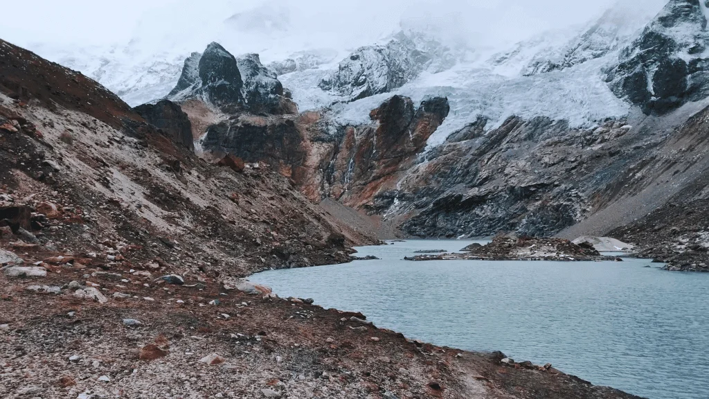 Glaciers located at Makalu Base Camp